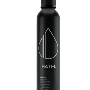 PATH Alkaline Bottled Water - 9.5 pH-Balanced Purified Water with Electrolytes in Aluminum Bottle - BPA-Free, Reusable, Infinitely Recyclable - Pure, Crisp, Refreshing Taste 25 fl oz (Pack of 12)