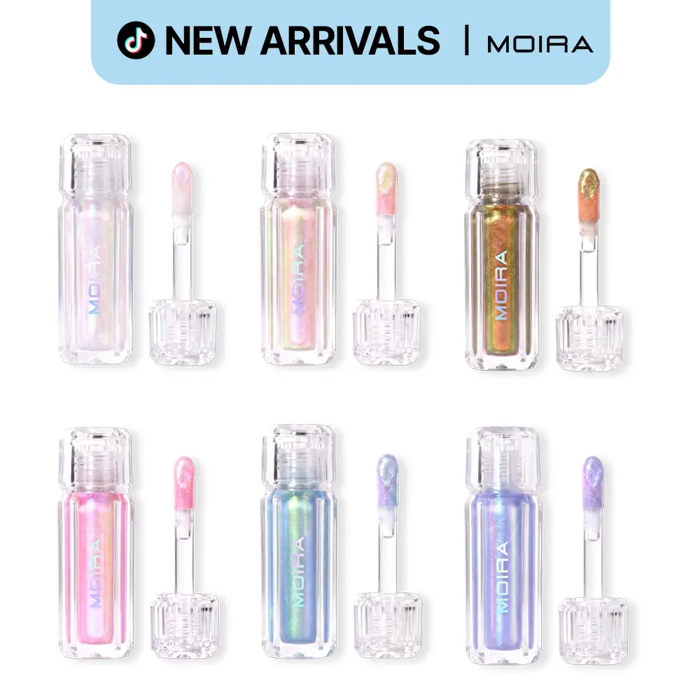 MOIRA | Chroma Kiss pH Tint Oil Bundle ($60 Value) | pH-Adaptive Shimmer Lip Oil with Custom Pink Tint & Dual-Chrome Shine