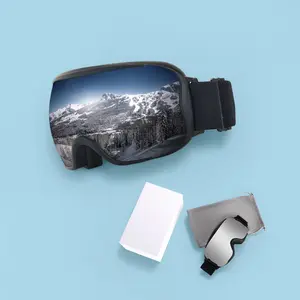 OTG Ski Goggles Glasses-Friendly Unisex for Men Women & Teens 100% UV Protection Anti-Fog Design Top-Tier Safety Stylish Practical for All Ski Adventures snowboard helmet stronger f7 elbow cap ski machine basketball snowboarding gear