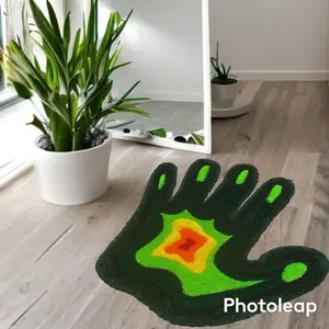 Thermal hand print rug
