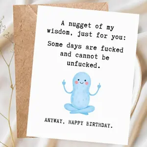 Hilarious Birthday Card for Him, Funny Birthday Card for Her, Birthday Card for Friend, Sarcastic Birthday Card, Cheeky Greeting Card