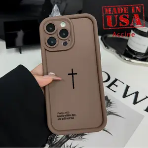 Soft Phone Case for iPhone 17 Pro Max 16 15 14 Plus 13 12 Mini 11 XR X XS Air E Faith Works Pattern Camera Lens Protective Durable Cover Gift for Boy
