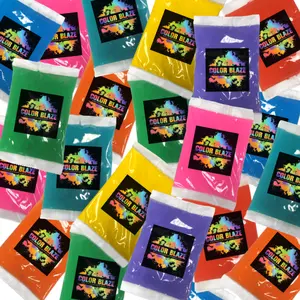Color Blaze - 25 Assorted Personal Color Powder Holi Packets - 75g each