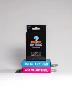 Ask Me Anything Original Expansion pack - 50 Unique icebreaker Question Cards for Game Night or Parties