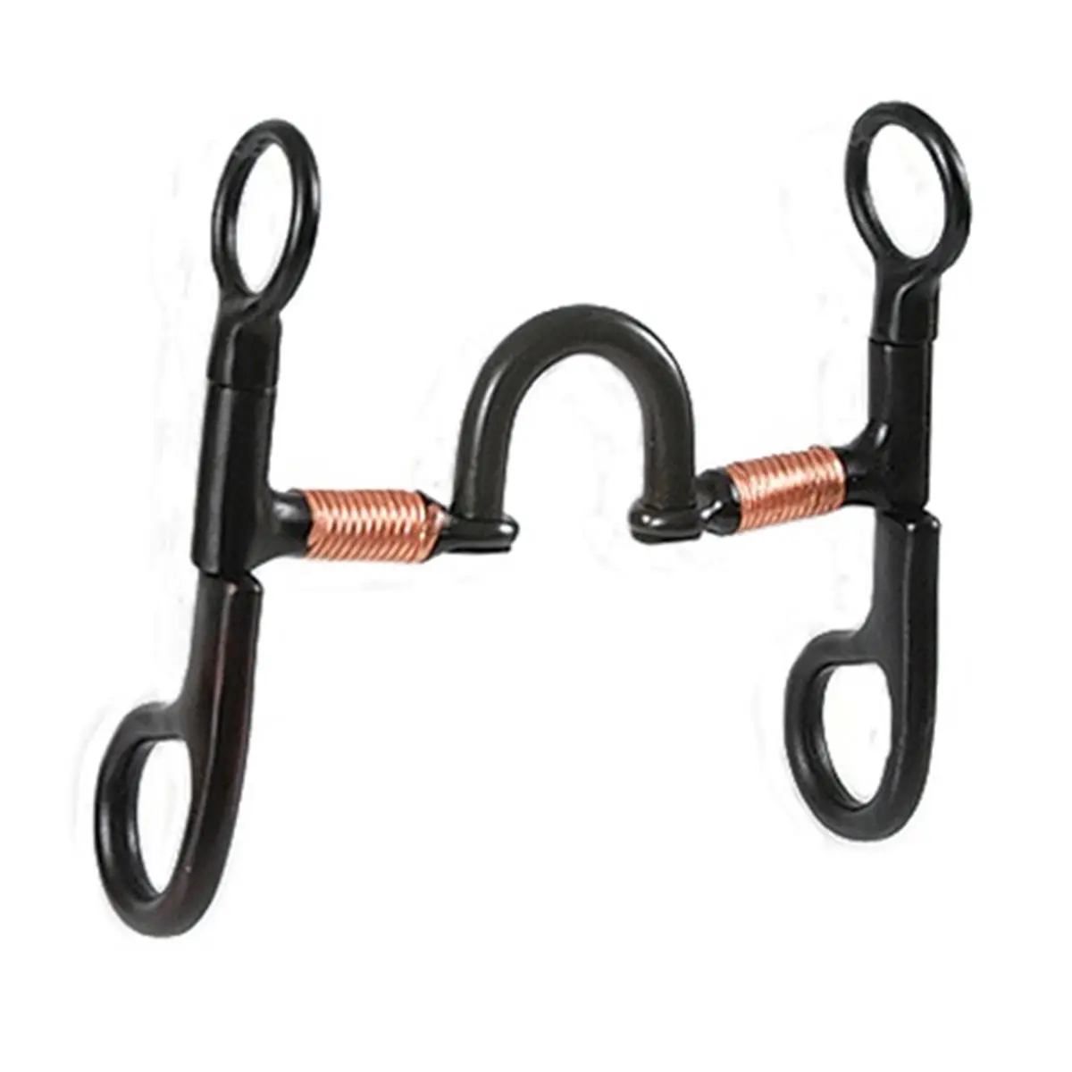 Jacks 11051 Black Steel Equestrian Correction Bit, High Port Design, Copper Wire Construction, Essential Horse Accessories