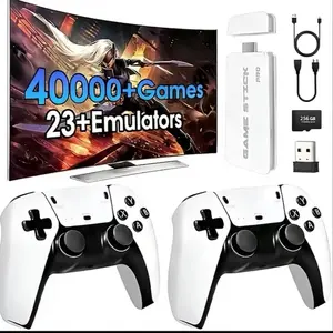 Retro Mass Games Console - 256 SD Card, 23Emulators, 2 Wireless Controllers, HD Output, Built-in Games, Portable Tech Gadget (No PS2/N64) - Father's Day Gifts, Dad Gift for Adults