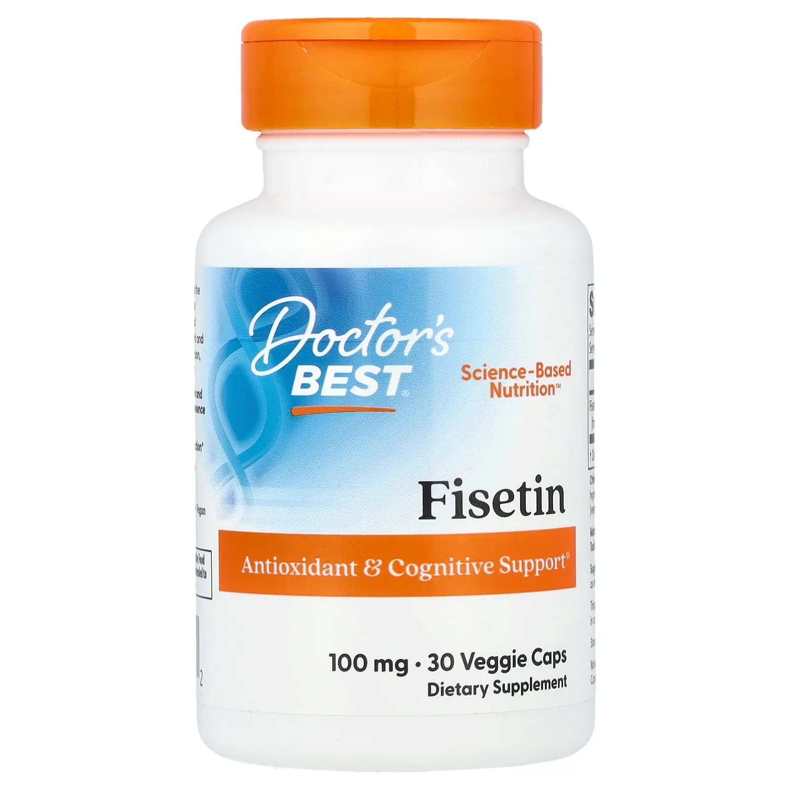Doctor's Best Fisetin , 100 mg, 30 Veggie Caps