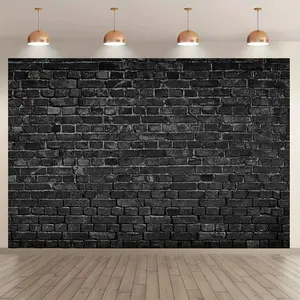 Brick Wall Pattern Backdrop, 1 Count Photography Background Cloth, Wall Decoration Banner for Home Party & Festival & Outdoor, Ornaments, Wall Hanging Backdrop