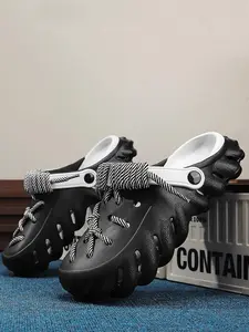 Men's Eva Sandals with Laces, Soft and Comfortable, Multicolor Fashion Trendy, Summer Bestseller, DIY Shoe Laces, Outdoor Indoor Slippers, Fashionable Slippers