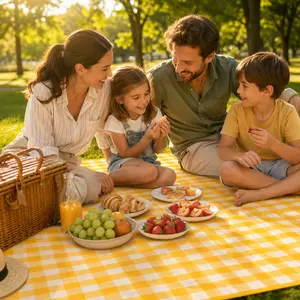 Extra-Large Picnic Blanket/Beach Mat — Sandproof & Waterproof, Portable Camping/Travel Blanket, Play Mat for Outdoor & Indoor Use; Suitable for Families, Women, Men, and Children; Ideal for Beach, BBQ, Park, and Grass Picnics; Picnic Supplies