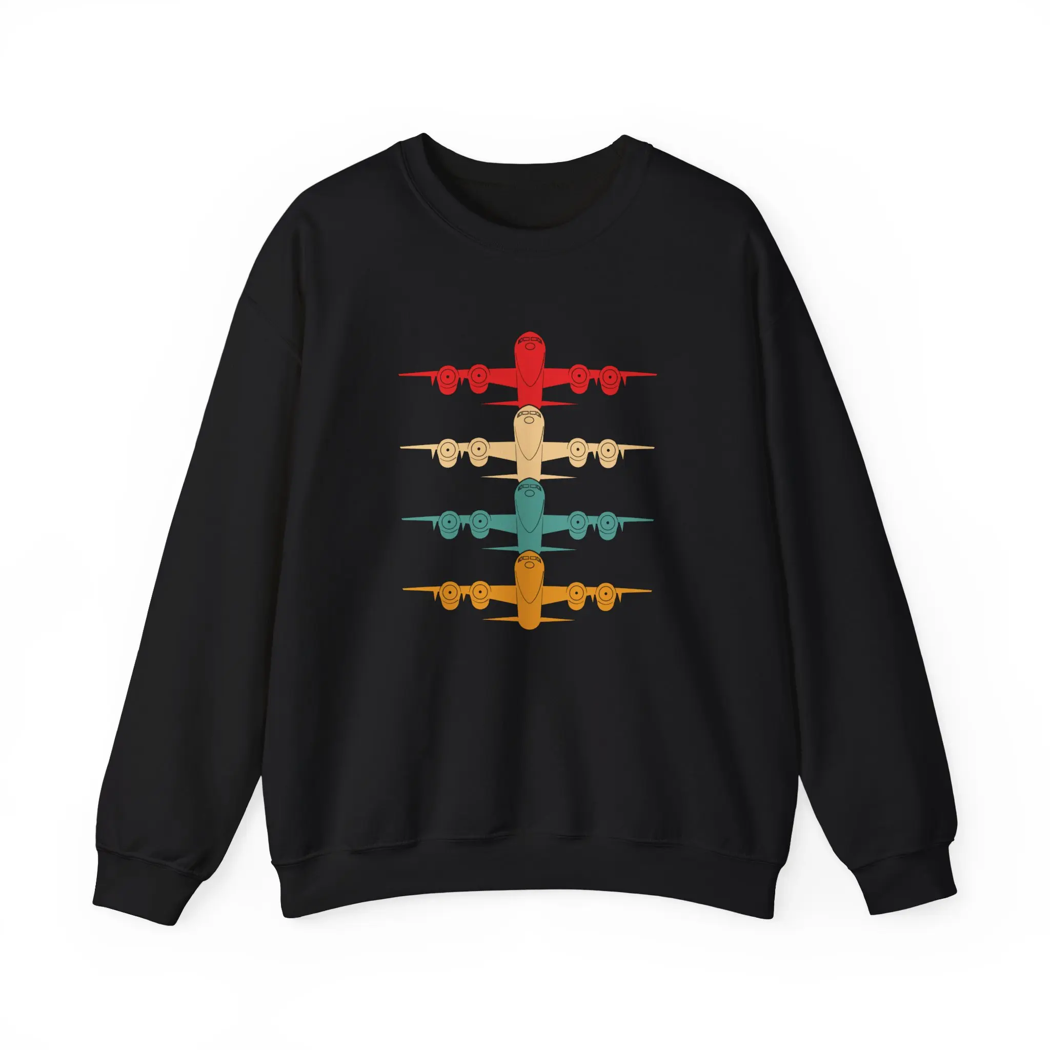 Airplanes Pilot Flying Lovers Aviator Sweatshirt, Airplane Fans Women Men Christmas Flight Gifts Aviation Lovers Sweatshirt