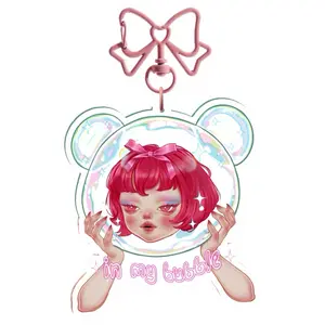In My Bubble Acrylic Keychain | Wella Lee