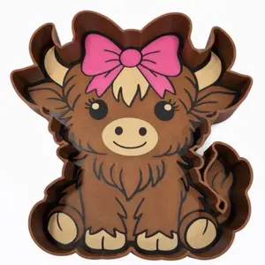 3d printed highland cow tray