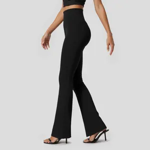 JEKAOYI Womens High Waist Flare Yoga Pants with Pockets Bootcut Tummy Control Workout Yoga Leggings Activewear