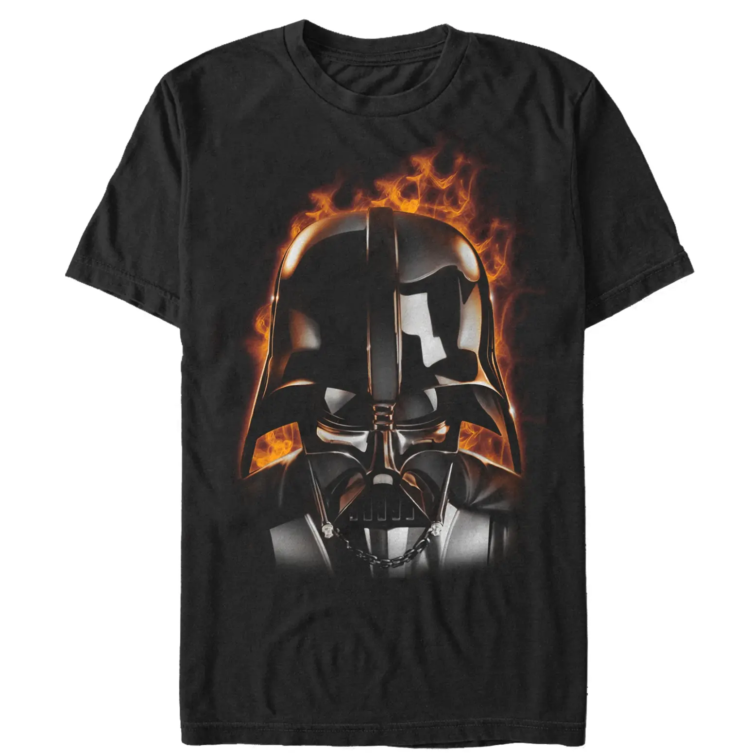 Men's Star Wars Darth Vader With Flames T-Shirt Men's Star Wars Darth Vader With Flames T-Shirt