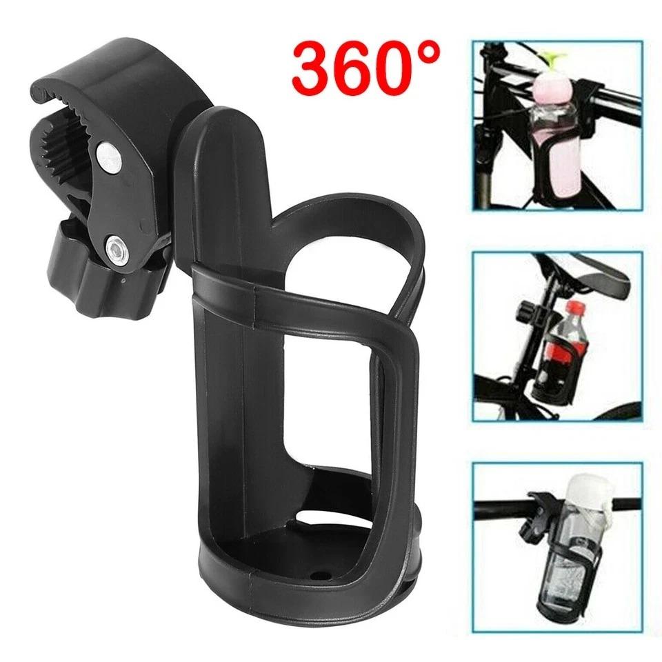 Bike Bicycle Cup Holder, Water Bottle Holders, Universal 360 Degrees Rotation Cup Holder for Bicycle, , Scooter, Walker, , Bottle Holders for Adults
