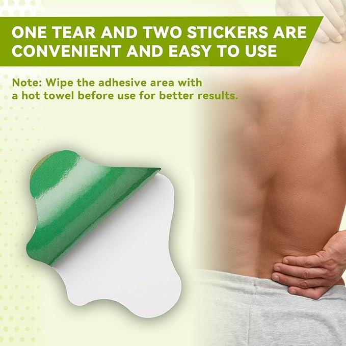 48 PCS Back Patches Heat Patches Natural Warming Herbal Plaster 8 Hour Long Lasting Deep Hot Soothing for Knee Back Neck Shoulder Daily