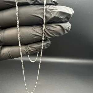 Singapore necklace -silver925- rhodium plated