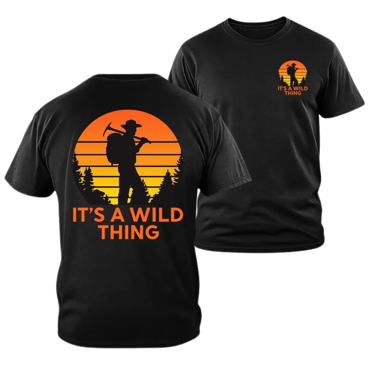 Wildland Firefighter Shirt, Its A Wild Thing Tee, Wildfire Firefighter Graphic Shirt, Sunset Outdoor Firefighter Tee, Soft Cotton Unisex Graphic Shirt