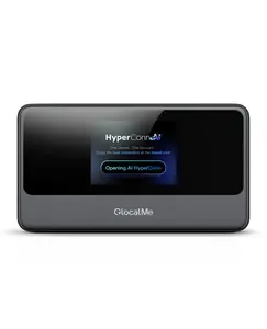 GlocalMe MeowGo G40Pro 4G Portable WiFi Hotspot for Travel in 200+ Countries, Upgraded 4G+ Mobile Hotspot Device with AI HyperConn, Speed Up to 390Mbps, No SIM Card Needed, 10 Connected Devices