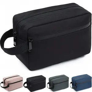 Travel Multifunctional Toiletry Bag with Compartments and Handle, Foldable Makeup Brush Organizer for Easy Storage, Essential Travel Accessory, Travel Essentials Bag, Cosmetic Bag, Travel Cosmetic Bags, Toiletries Travel Bag