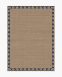 Shelley Slate Blue & Natural Re-Jute Rug