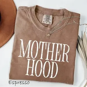 Comfort Colors Mother Hood shirt, trendy mama tee with oversized graphic, perfect for mom life, stylish and comfy, great Mother’s Day gift or everyday wear