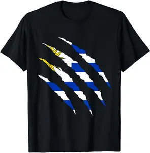 100%cotton Uruguayan Flag Uruguay T-Shirt