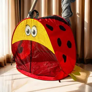 Ladybug Cartoon's Tent Toy Pretend Play Outdoor Camping Cold-Proof Picnic Dress-Up Game