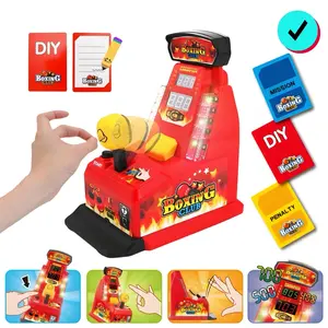 Mini Finger Boxing Machine, Family Tabletop Game Set, Unisex, Parent-Child Interaction, DIY, Boxing Club, Party Games for Ages 5+, Requires Aa Batteries