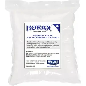 3 lb Borax Flux Glaze Crucibles for Melting Gold Silver, Soldering and Casting Professional Jewelry Use