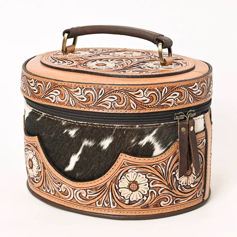 Pagosa Springs Hand Tooled Leather Jewelry Box