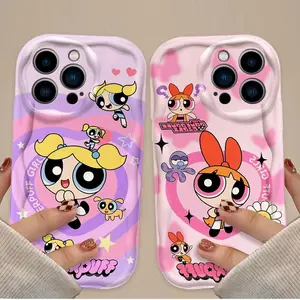 Cartoon The Powerpuff Girls Case for Iphone 17 16 15 14 13 12 11 17Air Plus Pro Promax Cover