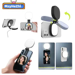 MsyHeZhi Photography Light magnetic selfie light phone lights light for videos video lighting usb rechargeable selfie led lig h live stream makeup vlog magnet light zoom call phone vlog selfie monitor screen  light for content creation