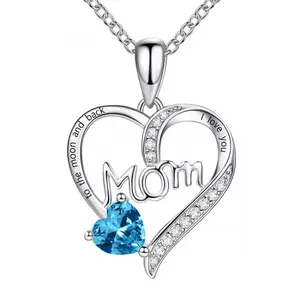 [Buy One Get One Free] • Sparkling Heart Mom Pendant Necklace • Mother's Day Gift