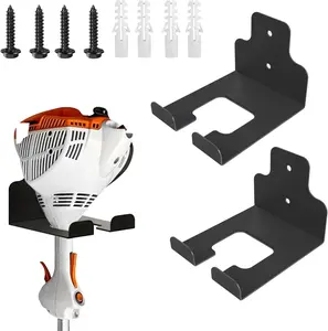 Weed Eater Rack Garage Wall Organizer, Weedeater Hanger Wall Mount For String Trimmer Hanger, Garden Tool Organizer Garage Weed Wacker Hanger - 2 Pack