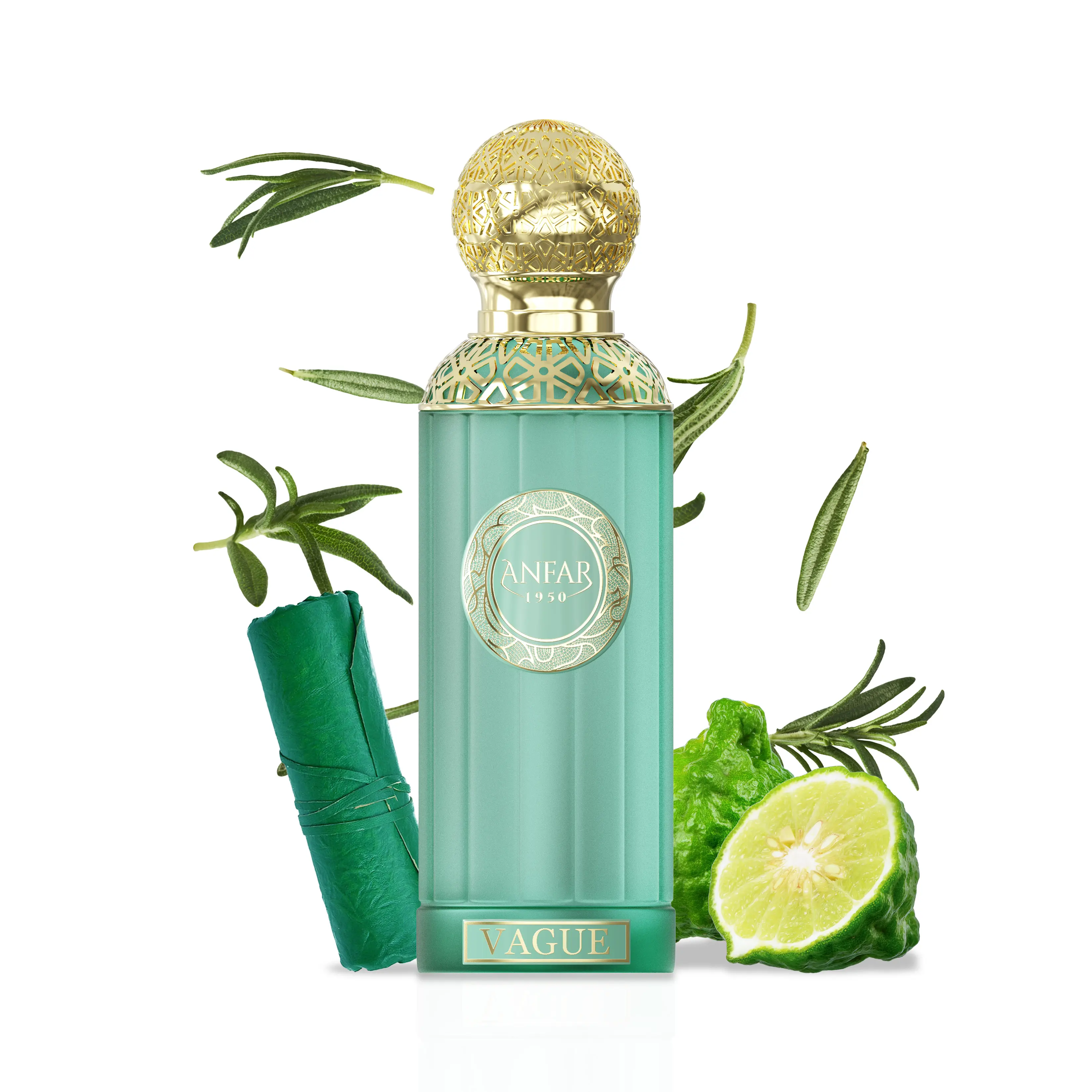 Anfar Vague 1950 Limited Edition Extrait de Parfum, Long-Lasting Unisex Fragrance with Fresh Citrus, Herbal, Oud & Leather Notes, 100 ml, 100 Ml Perfume, Adults, Liquid, Fruity, Anfar Perfumes, Agarwood Oud, Chemical Free, Perfume Oil, Single Item