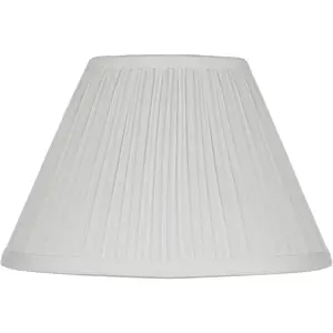Antique White Medium Empire Mushroom Pleated Lamp Shade (Pre-Assembled) 5" Top x 11" Bottom x 7.5" High (Clip-On) Replacement