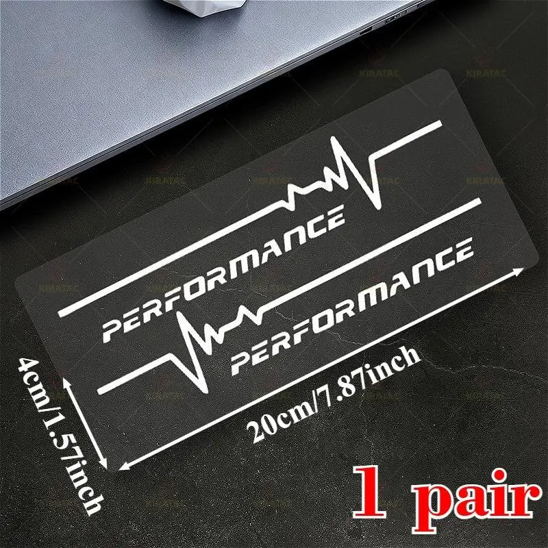 2D Flat Stickers 2 Pieces ECG Performance Motorcycle Stickers, Waterproof Design for Motorcycle Helmets, Fairings, Fuel Tanks