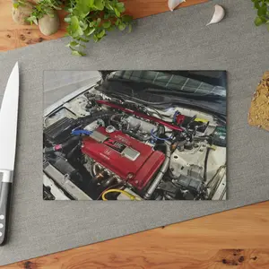 Honda VTEC B-Series Engine Bay Glass Cutting Board