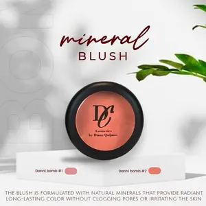 Danni Bomb Mineral Blush - Natural Mineral Formula for Radiant, Long-Lasting Color Makeup Silky Gentle