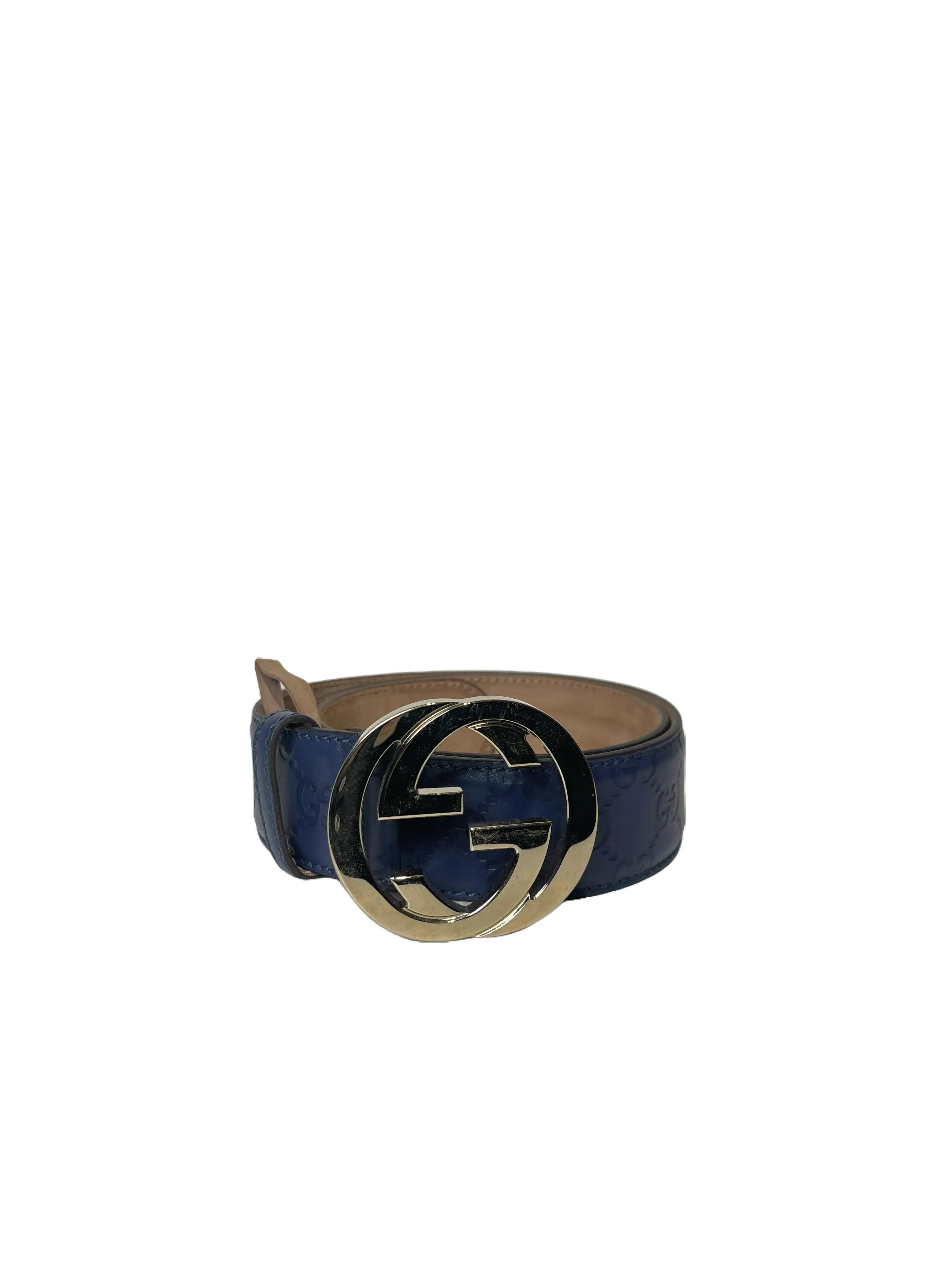 Pre-owned Interlocking G Guccissima Leather Belt