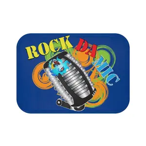 Rock Da Mic Microfiber Bathroom Mat for a Soft and Cozy Room Absorbent