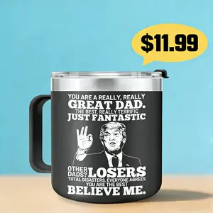 Great Dad Design Tea Mug with Handle - Perfect Gift for Dad - Ideal for Father's Day or Special Occasions