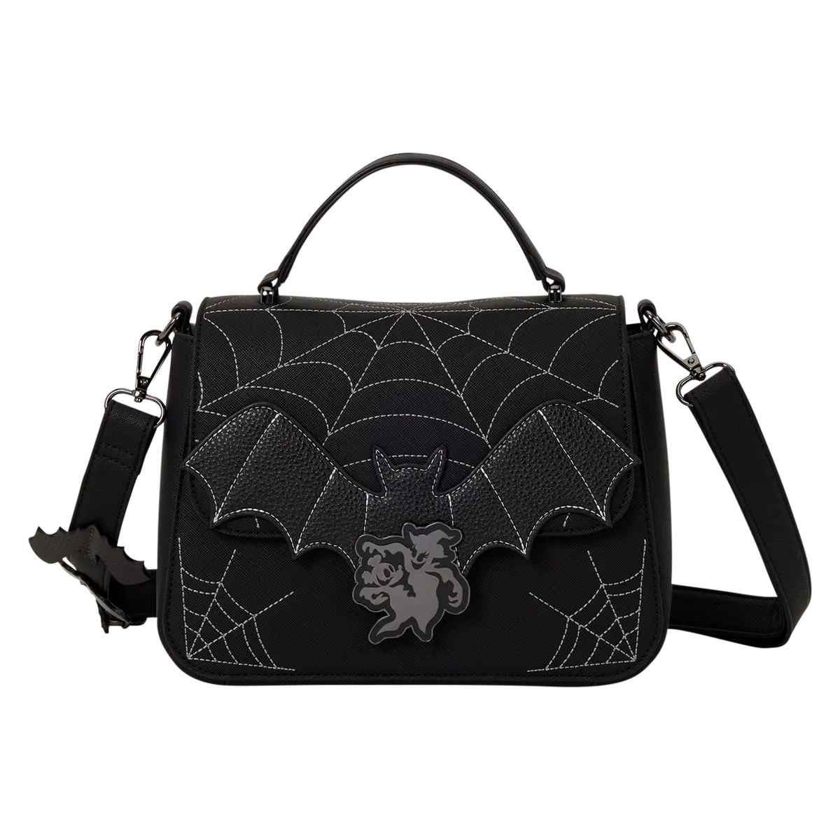 Mickey & Minnie Spiderweb & Bats Crossbody Bag