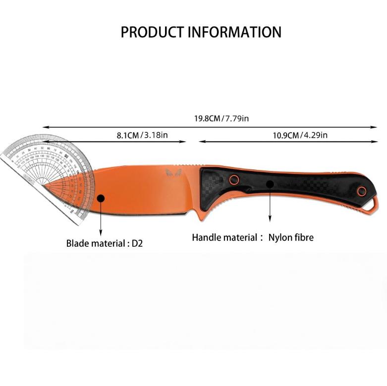 Bm15201 Outdoor Tool, High-Hardness Survival Tool for Daily Use, Includes Case, Camping Gear, Gift for Men