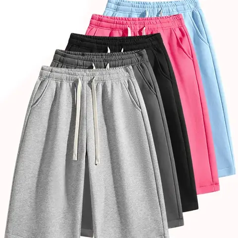 Men's Belted Plain Stylish Solid Color Breathable Fabric Bermuda Shorts with Pockets, Activewear Bottoms for Spring Summer Casual Athletic Wear