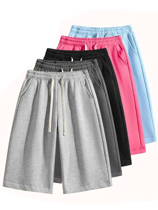summervibes Men’s solid-color shorts, men’s bermuda shorts, athletic casual shorts with a belt and pockets, breathable summer casual wear for men, summer shorts, spring new release