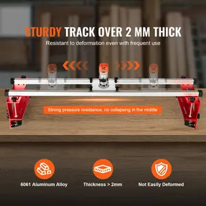 VEVOR Router Table, 60inch Inch, Portable and Adjustable Board Leveling Hook Woodworking Router Table, for Leveling Boards and Wood, Home Use