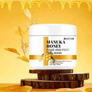 ROZINO Manuka Honey Hand and Foot Peel Mask - 50g Daily Moisturizing & Hydrating Exfoliating Formula for Enhanced Skincare Routine